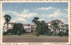 Sunset Hotel, Pasadena on the Gulf, St. Petersburg, Florida Postcard