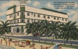 Waldorf Towers Hotel Miami Beach, FL Postcard Postcard Postcard