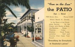 The Patio Apt. Hotel Miami Beach, FL Postcard Postcard Postcard