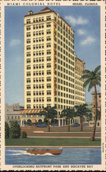Miami Colonial Hotel Florida Postcard Postcard Postcard