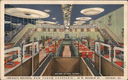 Forum Cafeteria, West Madison Street Postcard