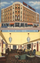 Mark Twain Hotel, Near Loop, Lake, Lincoln Park Chicago, IL Postcard Postcard Postcard
