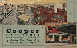 Cooper Cafeteria, Established in 1914, Remember Cooper's to your Friends Postcard