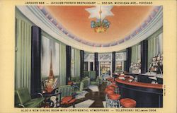 Jacques Bar - Jacques French Restaurant - Also a new dining room with Continental Atmosphere Postcard