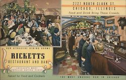 Ricketts Restaurant and Bar Chicago, IL Postcard Postcard Postcard