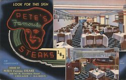 Pete's Famous Steaks Postcard