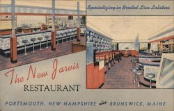 The New Jarvis Restaurant, Lobsters Maine / New Hampshire Postcard