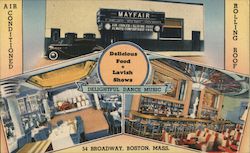 Mayfair Restaurant, Rolling Roof, Delicious Food and Lavish Shows Postcard