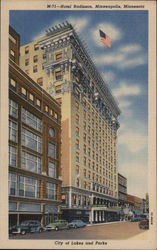 Hotel Radisson, City of Lakes and Parks Postcard