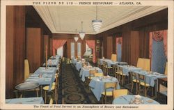 The Fleur de Lis, French Restaurant, The Atlantan Hotel Postcard