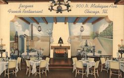 Jacques French Restaurant Postcard