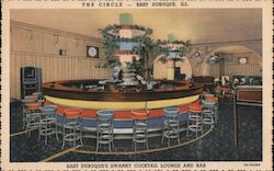 Wine and Dine at The Circle, East Dubuque's Swanky Cocktail Lounge and Bar Postcard