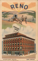 Overland Hotel Reno, NV Postcard Postcard Postcard