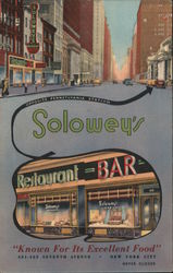 Solowey's Restaurant - Bar Postcard