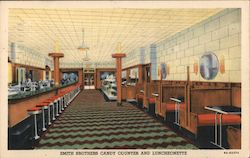 Smith Brothers Candy Counter and Luncheonette Postcard