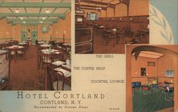 Hotel Cortland New York Postcard Postcard Postcard