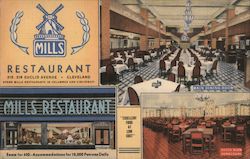 Mills Restaurant of Ohio Cleveland, OH Postcard Postcard Postcard