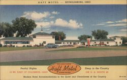 Haft Motel, East of Columbus, Restful nights, Sleep in the Country Postcard