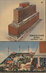 Terrace Plaza Hotel, Skyline Restaurant and the Terrace Garden Cincinnati, OH Postcard Postcard 