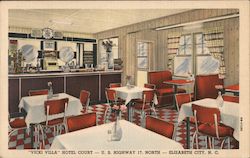 Vicki Villa Hotel Court Postcard