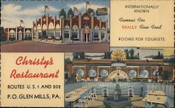 Christy's International Hotel and Restaurant Glen Mills, PA Postcard Postcard Postcard