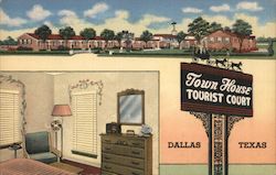 Town House Tourist Court Dallas, TX Postcard Postcard Postcard