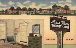 Town House Tourist Court Dallas, TX Postcard Postcard Postcard