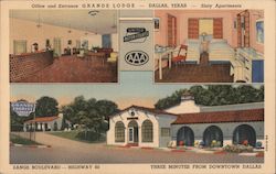 Grande Lodge Dallas, TX Postcard Postcard Postcard