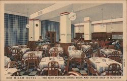 Ben Milam Hotel - Dining Room and Coffee Shop Houston, TX Postcard Postcard Postcard