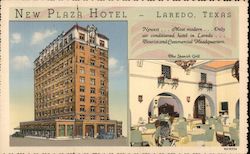 New Plaza Hotel, Only Air-Conditioned Hotel in Laredo Texas Postcard Postcard Postcard