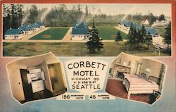 Corbett Motel Seattle, WA Postcard Postcard Postcard