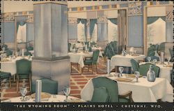 Wyoming Room - Plains Hotel Postcard