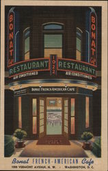 Bonat French American Cafe Postcard
