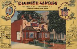 The Chinese Lantern restaurant, One Block from the Union Station Washington, DC Washington DC Postcard Postcard Postcard