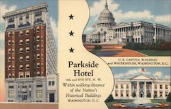 Parkside Hotel Washington, DC Washington DC Postcard Postcard Postcard