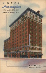 Hotel Harrington Washington, DC Washington DC Postcard Postcard Postcard