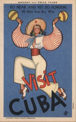 Visit Cuba - So Near and Yet So Foreign Postcard