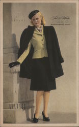Fall and Winter, 1945-46, Montgomery Ward, Women's Fashions Postcard