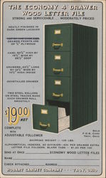 Filing Cabinet - Hobart Cabinet Company Postcard