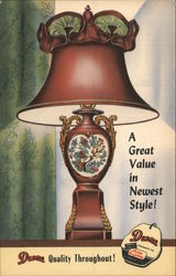 Deena Lamps, A Great Value in Newest Style Postcard