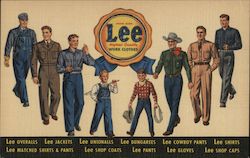 Roe Emerson Lee Highest Quality Work Clothes, Overalls, Jackets, Unionalls, Dungarees Postcard