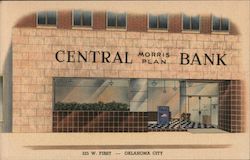 Central Morris Plan Bank Postcard