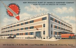 Amarillo Hardware Company, Where the Clock has Replaced the Calendar, New Wholesale Plant Postcard