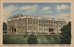Evangelistic Temple, West Capitol and Houston Avenues Postcard