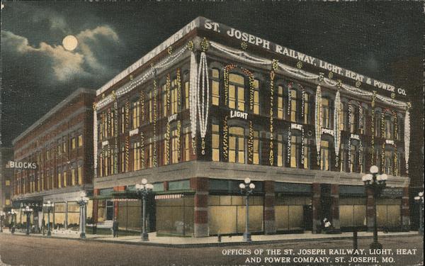 Offices of St. Joseph Railway, Light, Heat and Power Company Missouri