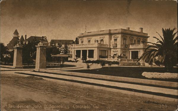 Residence of John D. Spreckles Coronado California