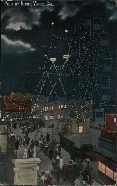 Pier by Night Venice California