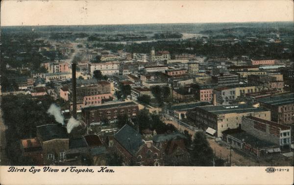Birds-Eye View of Downtown Topeka Kansas