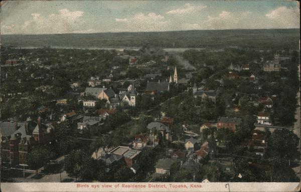Bird's Eye View of Residence District Topeka Kansas