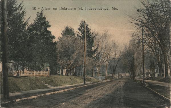 View on Delaware Street Independence Missouri